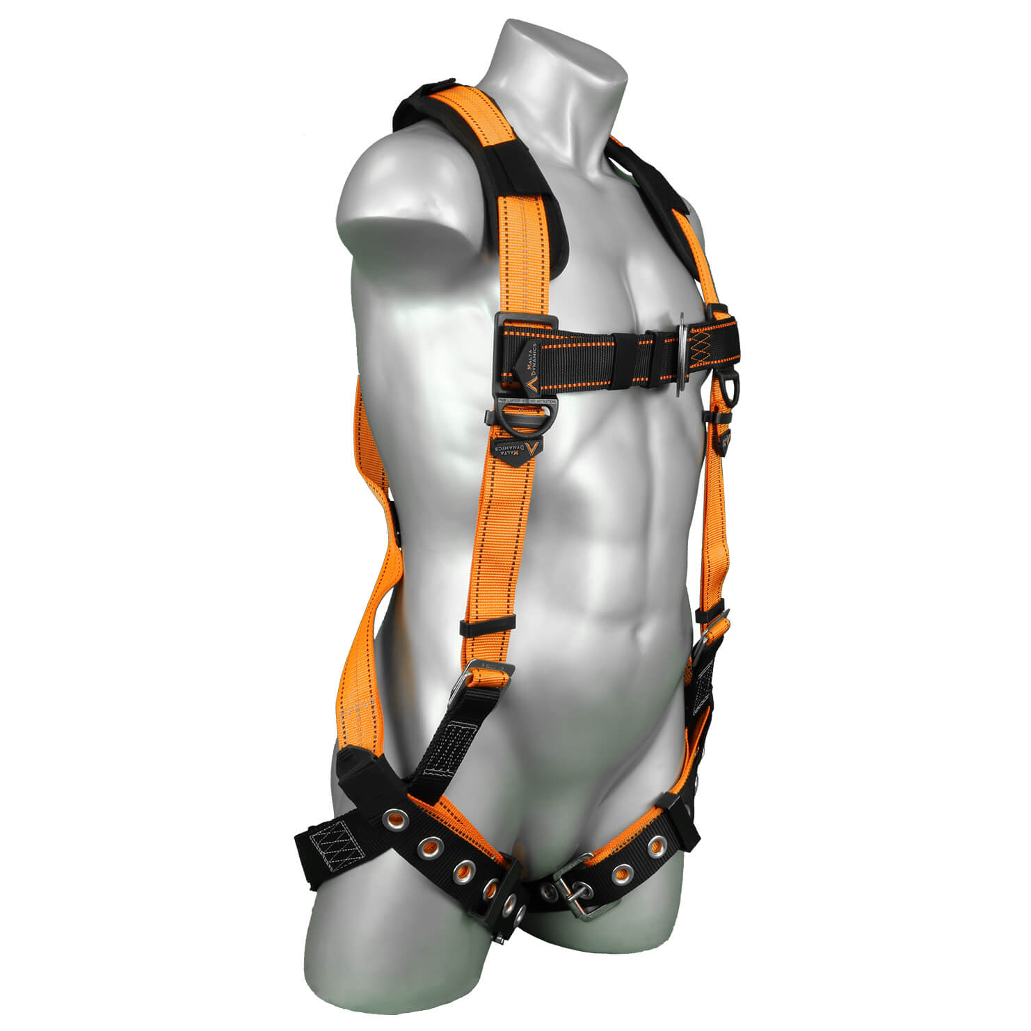 Guardian B7 Comfort Full-Body Harness w/ Waist Pad, Quick-Connect Chest,  Tongue-Buckle Legs, Side D-Rings