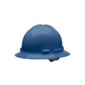 Hard Hat - 4 Pt. Ratchet Blue, Full Brim