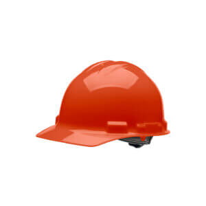 Hard Hat - 4 Pt. Ratchet Orange, Cap