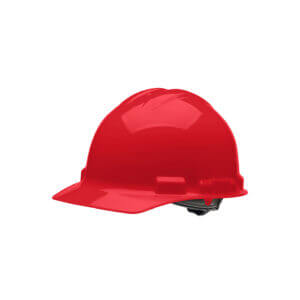 Hard Hat - 4 Pt. Ratchet Red, Cap
