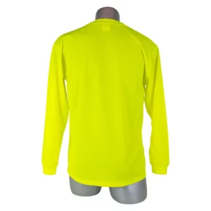 High Visibility Safety Long Sleeve Shirt Yellow, 3XL