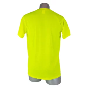 High Visibility Safety Short Sleeve Shirt Yellow, 3XL