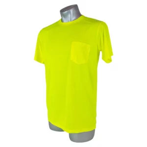 High Visibility Safety Short Sleeve Shirt Yellow, 3XL