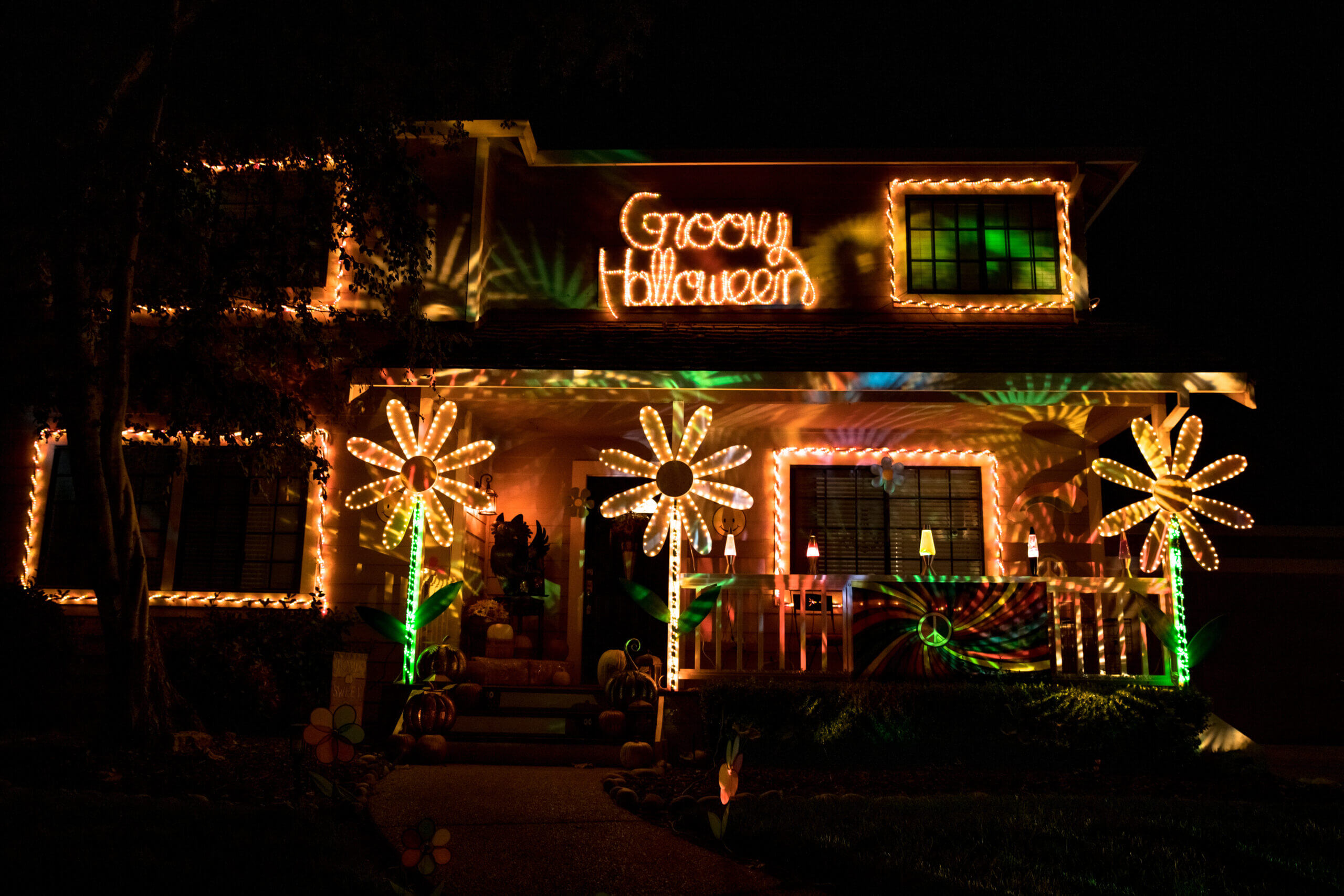 halloween lights and decors