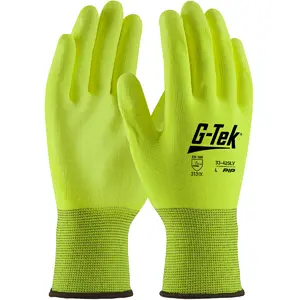 Hi-Vis Polyurethane Coated Cut Resistant Glove