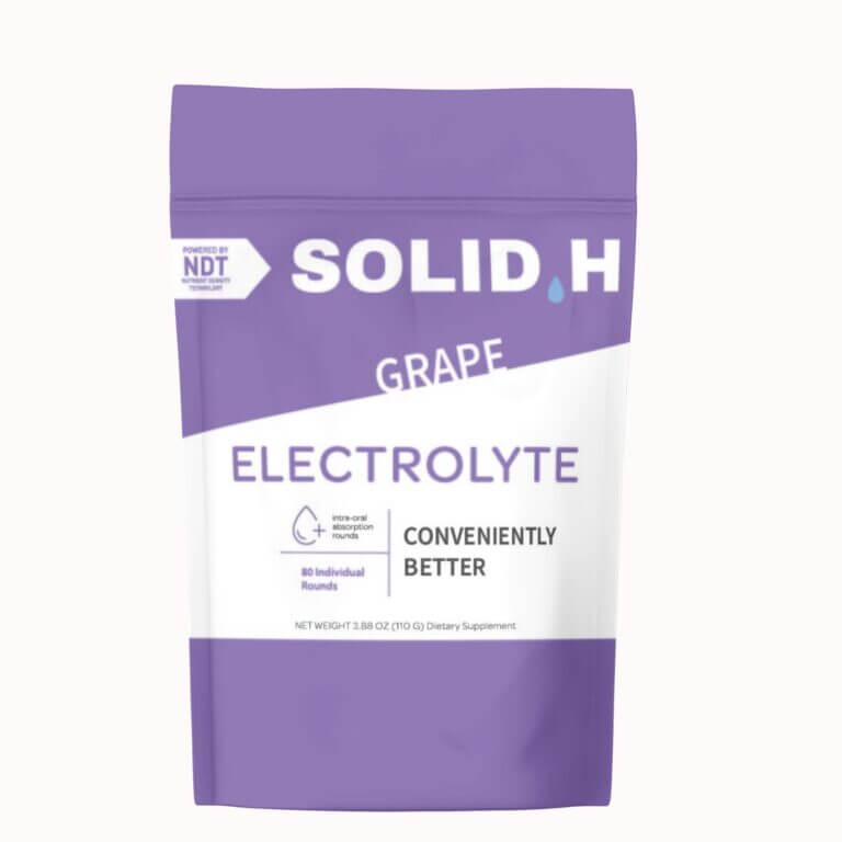 Solid Hydration Electrolyte Rounds - Pack of 80 - Grape