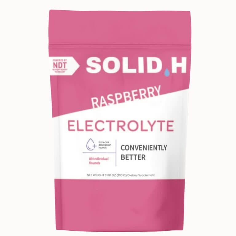 Solid Hydration Electrolyte Rounds - Pack of 80 - Raspberry