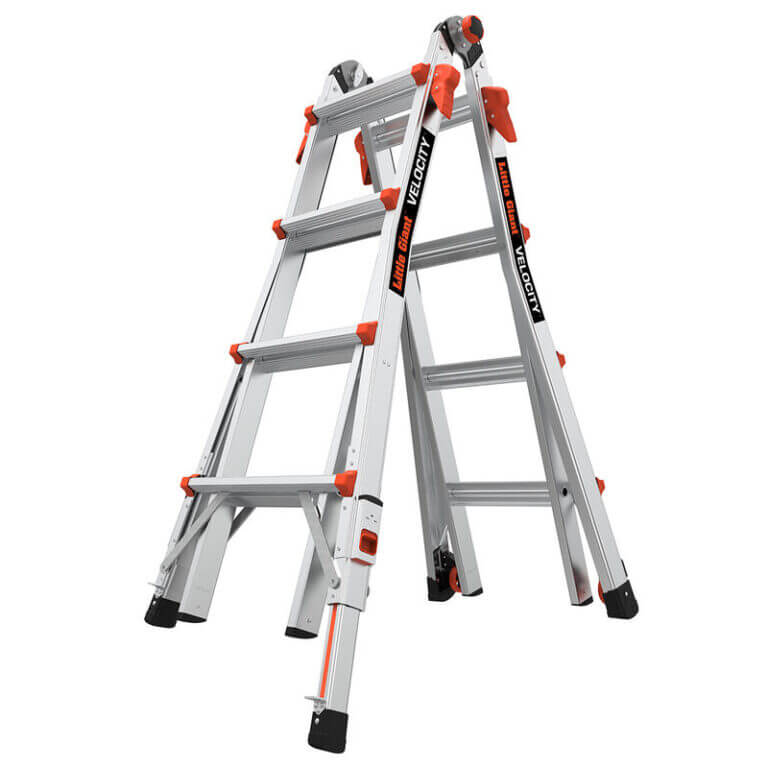 Little Giant Velocity Model 17 9-foot Articulated Extension Ladder with Rachet Levelers