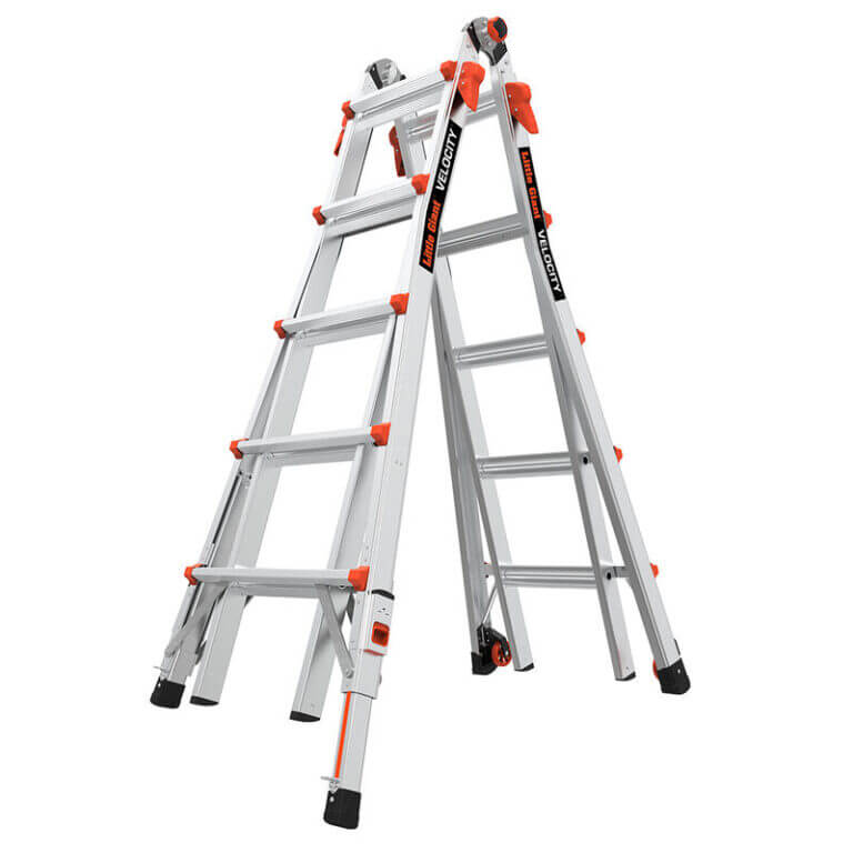 Little Giant Velocity Model 22 Articulated Extension Ladder with Ratchet Levelers