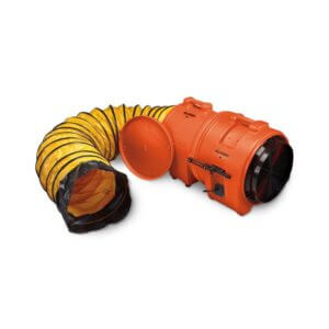 Axial Plastic Blower with Canister and Ducting 
