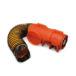 Axial Plastic Blower with Canister and Ducting 