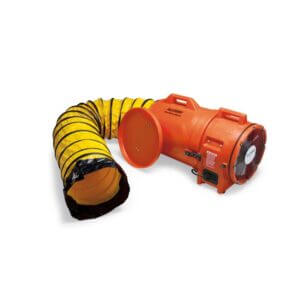 12" Axial AC Plastic Blower with Canister & 15' Ducting