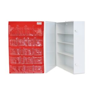 SUREFILL™ First Aid Metal Cabinet 4 Shelf Empty with pocket (not installed)