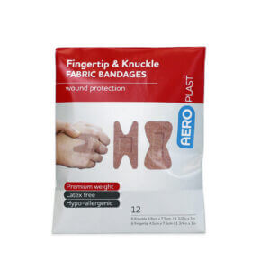 AEROPLAST Premium Fabric Fingertip & Knuckle Dressings Env/12