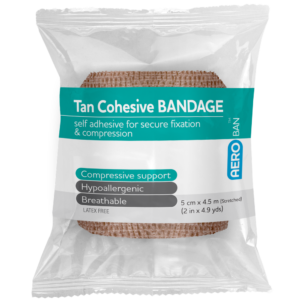 AEROBAN Tan Cohesive Bandage Wrap 