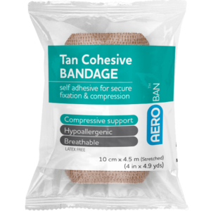 AEROBAN™ Tan Cohesive Bandage 4in x 4.9yds