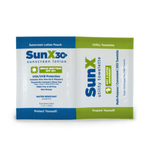 SunX30 Lotion and Wipe Pack, Bulk Pack 300/box