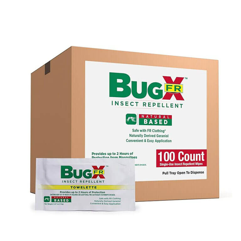 BugX30 Insect Repellent Wipes DEET, Bulk Pack 100/box