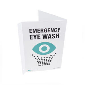 Neutraflush Eyewash Station 2 View Wall Sign