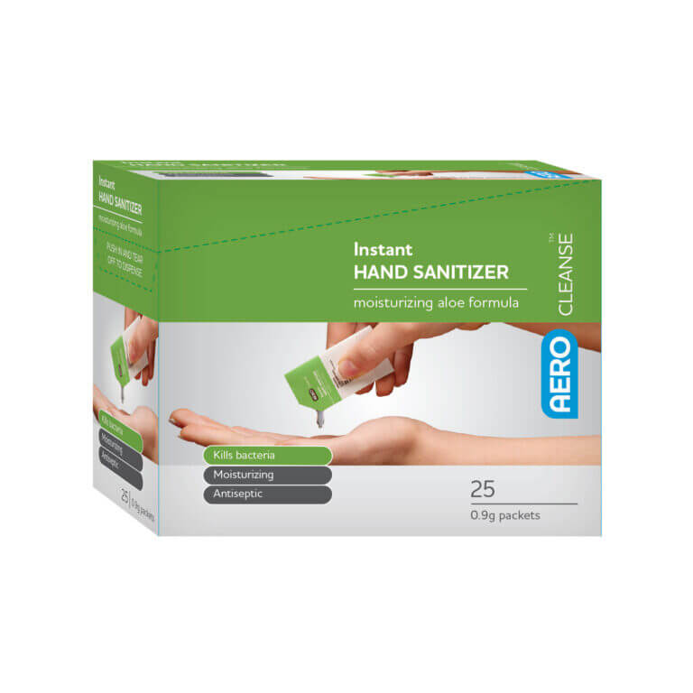 AEROCLEANSE™ Hand Sanitizer Packet 0.9g 25/box