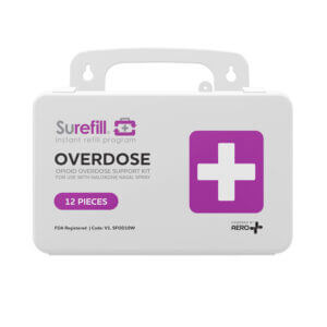 SUREFILL™ Opioid Overdose Support Kit Without Naloxone – Plastic Case 