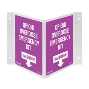 Overdose Kit 3-Way Wall Sign