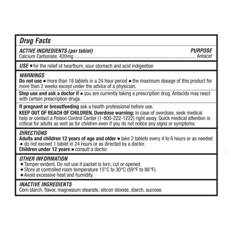 AEROTAB™ Antacid Tablets 250/box