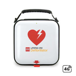 LIFEPAK CR2 Cellular Defibrillator, Fully Automatic, English-Spanish, carrying case
