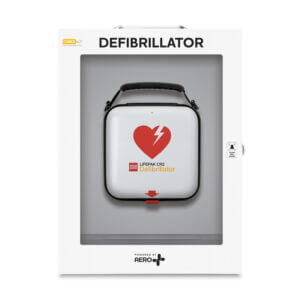 CARDIACT™ LIFEPAK CR2 Semi-automatic WIFI Eng. Handle Alarmed Cabinet