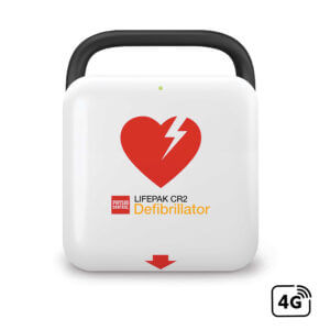CARDIACT™ LIFEPAK CR2 Semi-automatic, Cellular, Eng. Handle Standard Cabinet