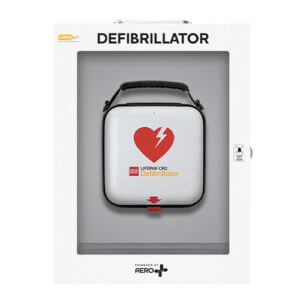 CARDIACT™ LIFEPAK CR2 Fully-automatic, USB, Eng. Handle Standard Cabinet