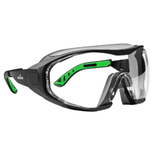 Hybrid Pro Clear Convertible Safety Glasses & Goggles 