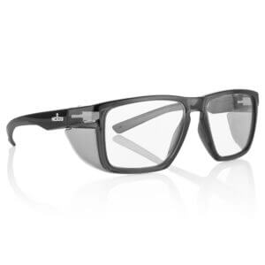 SideArmor Shield Safety Glasses Clear (Black & Black)