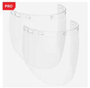 FaceArmor Pro Face Shield Spare Visors (2-pack) (Black)