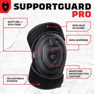 SupportGuard Pro Soft Cap Foam and Gel Knee Pads 